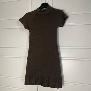 Zara vintage wool blend dress with pockets